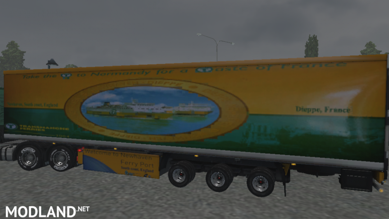 Coolliner Newhaven port England Transmanche trailor skin by cpartist265