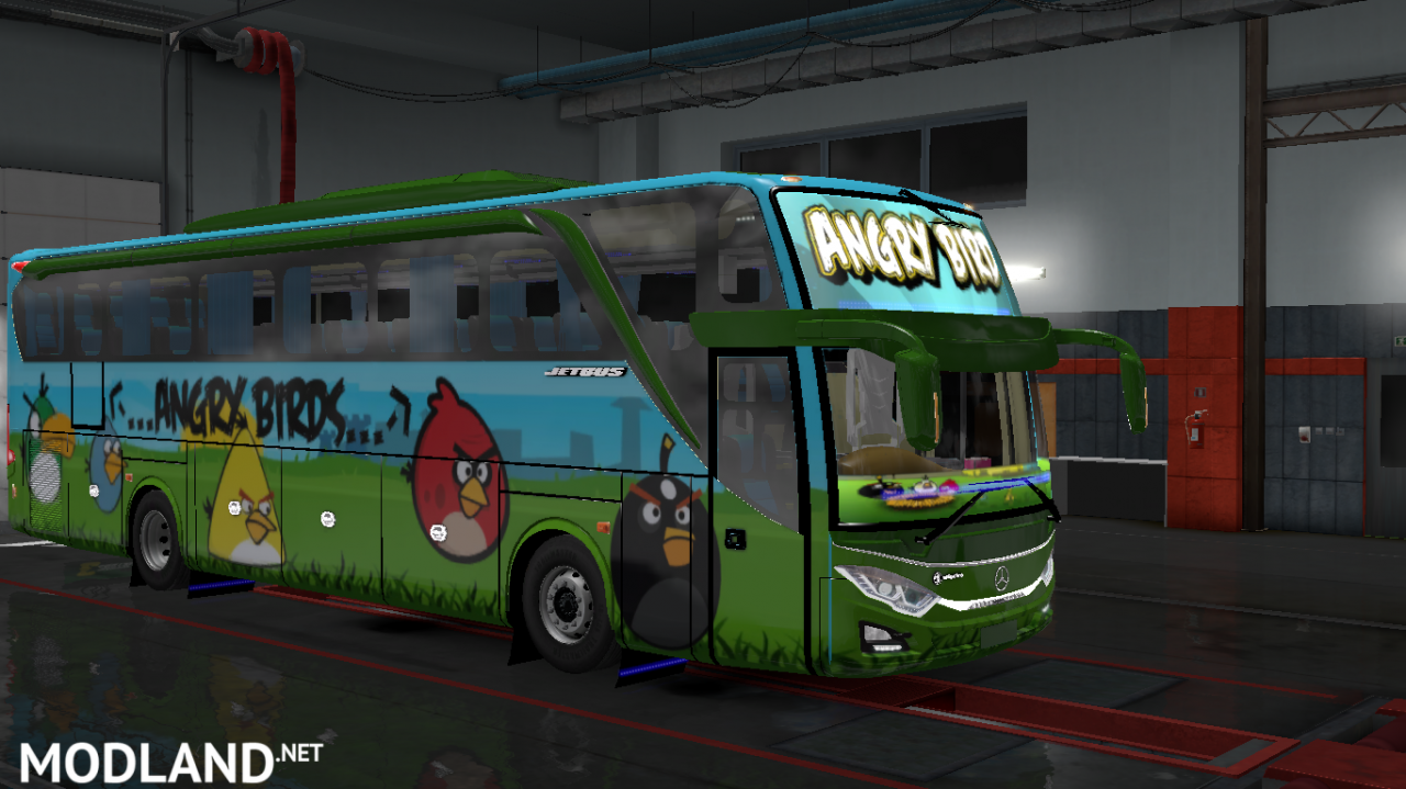 ANGRY BIRDS SKIN FOR INDONESIA JETBUS 3 HDD BUS IN ETS2