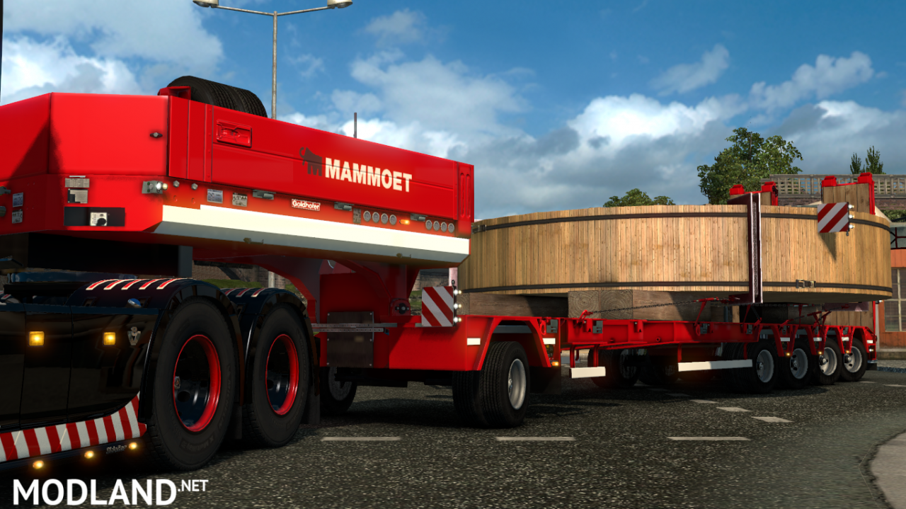 Red Mammoet Heavy/Special Transport Trailer Skin 