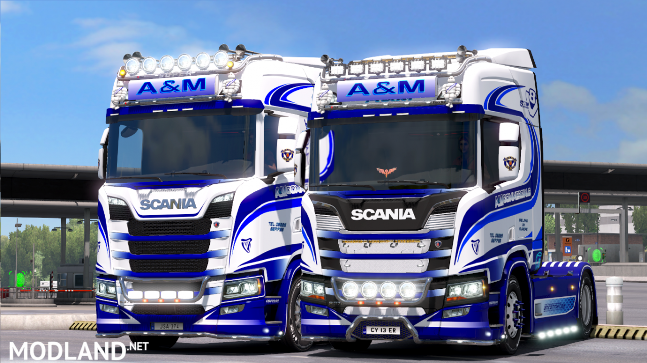 A&M Commercials Paintjobs For Scania SR New Generation