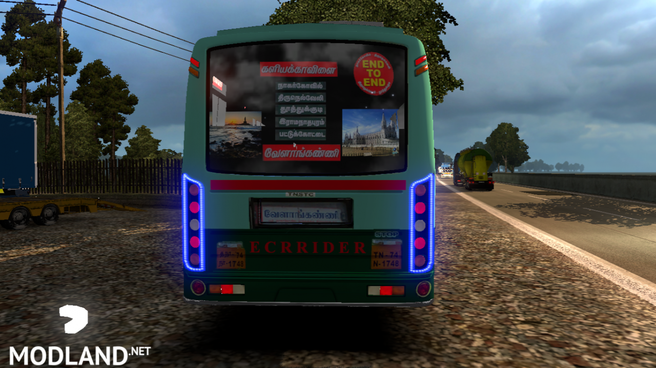 TNSTC Velankanni bus skin mod for maruti v2 bus