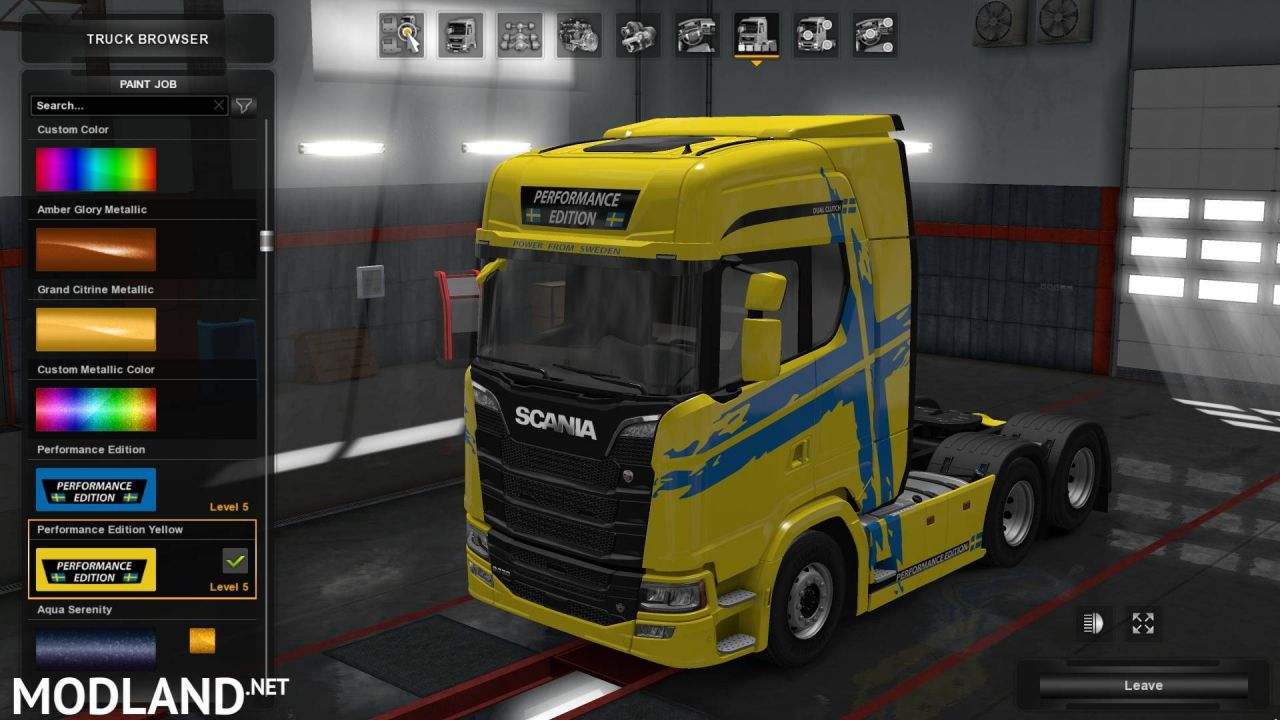 Scania S 2016 Performance Edition skin 