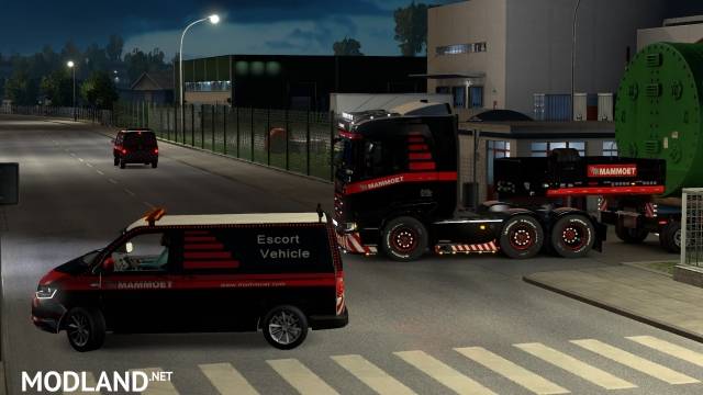 Mammoet Next Gen Scania S &R +Trailer+Escort Vans Skins