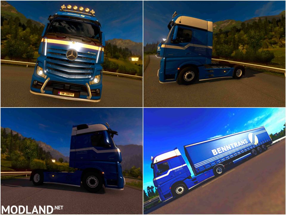 Skin Benntrans Mercedes Actors 2014 For ETS2 1.30
