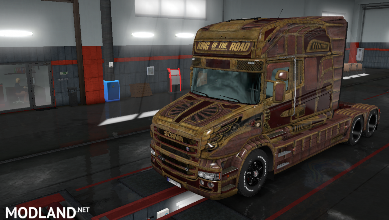 Mod Steam skin pack for Scania T by RJL version 2.1 for Euro Truck Simulator 2 (v1.31 -1.33)