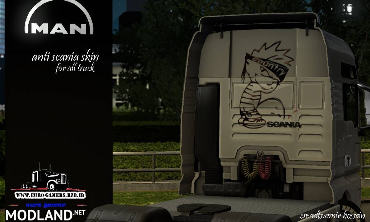 anti scania skin mod for all truck 1.33-1.32