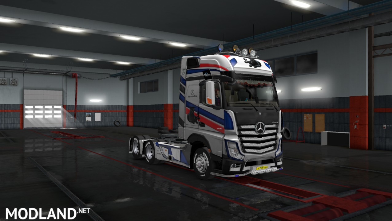 Mercedes Actros Mp4 Heavy Truck skin Panther Speed 4k