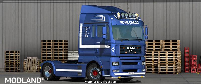 ROML Cargo MAN TGA and Flatbed Trailers Deluxe Edition Skinpack