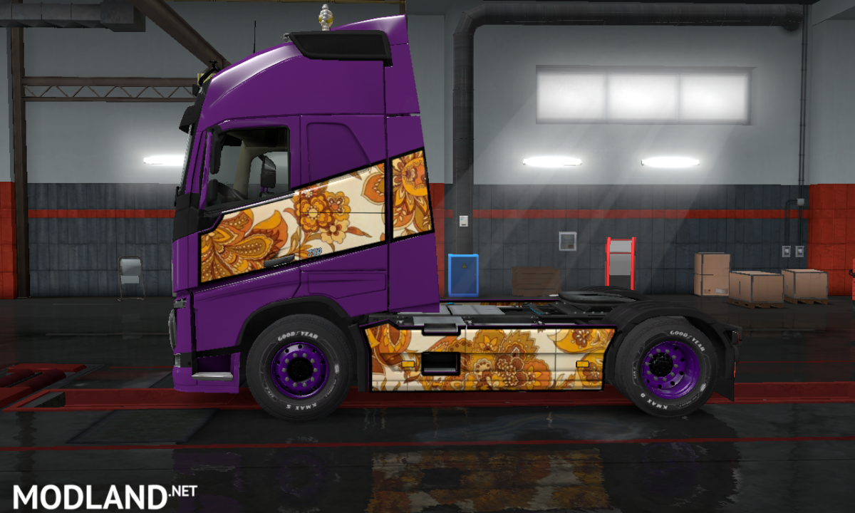 Volvo FH 2012 Decoration skin mod by Hisham Abed DZ