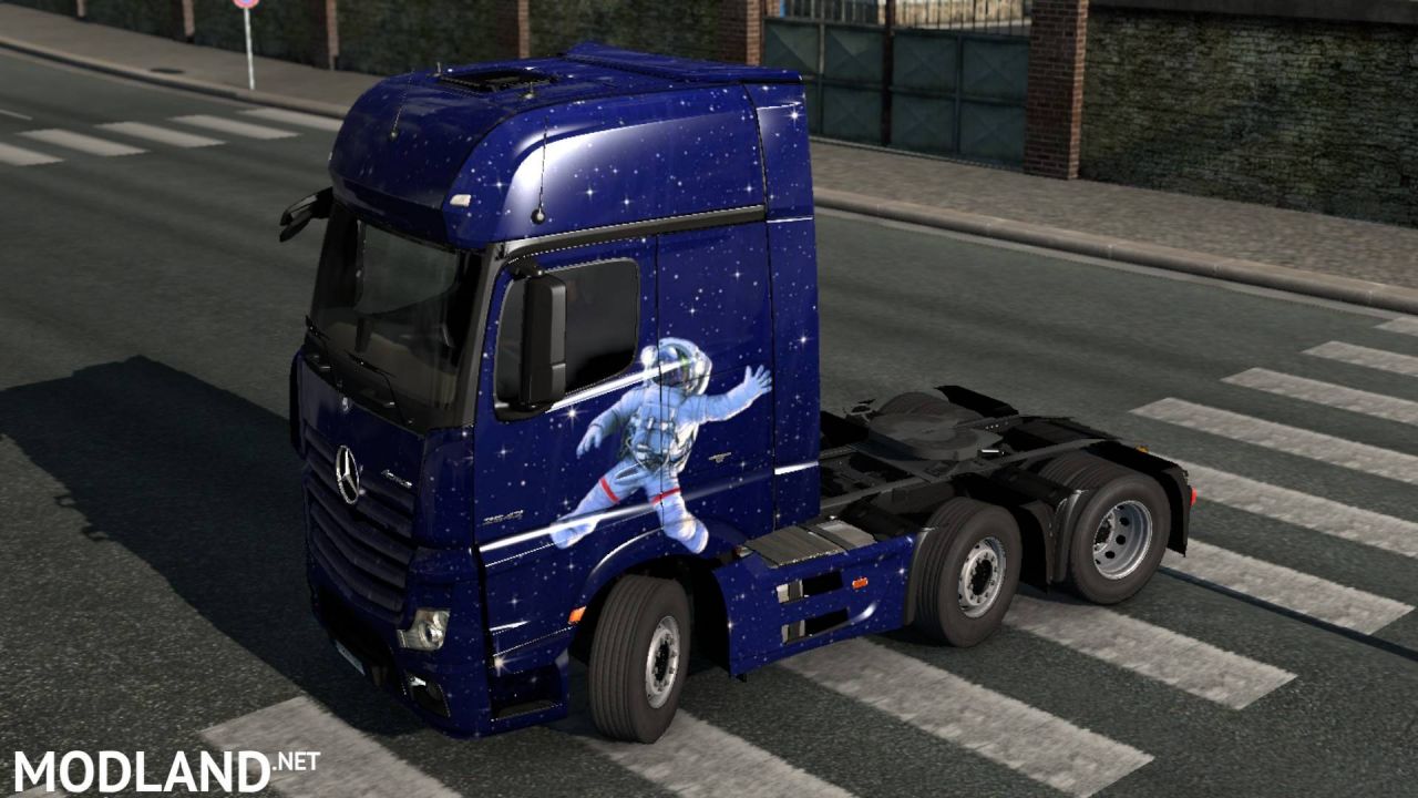 Mercedes Actros 2014 Metalic Space Skin Mod
