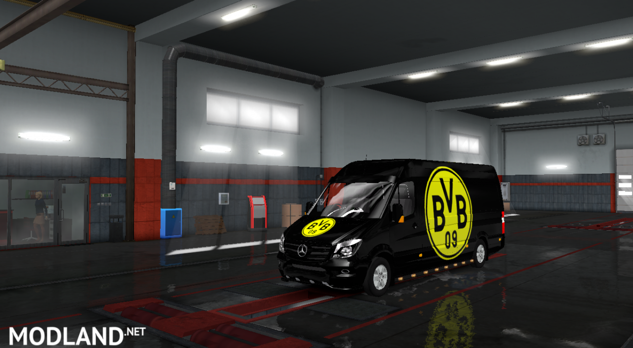 Mercedes sprinter 2015 Borussia Dortmund skin
