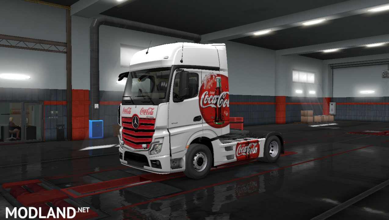 Mercedes Benz Actros 2014 Coca Cola Truck Skin ETS 1 37
