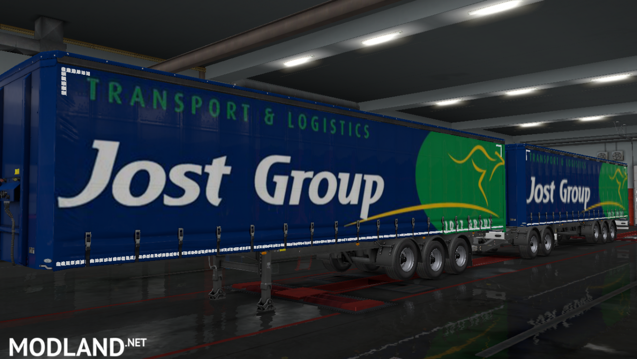 JUST GROUP logistics Trailer Skin ETS 2 1.37