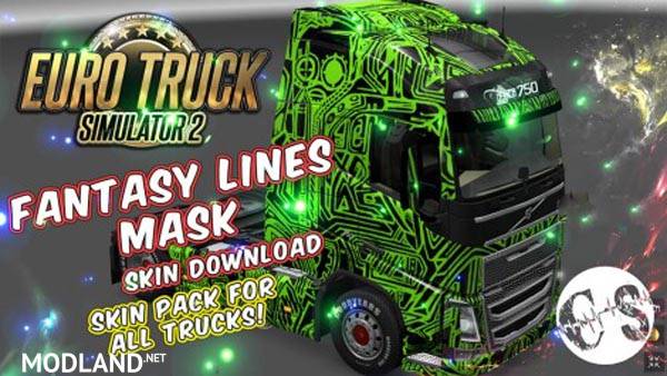 Fantasy Lines Mask Skin Pack for All Trucks + Volvo Ohaha
