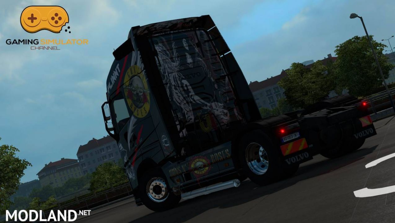 Skin VOLVO FH 12 GUNS NÂ´ ROSES