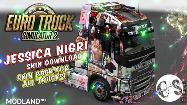 Jessica Nigri Skin Pack for All Trucks + 3 Custom Trucks