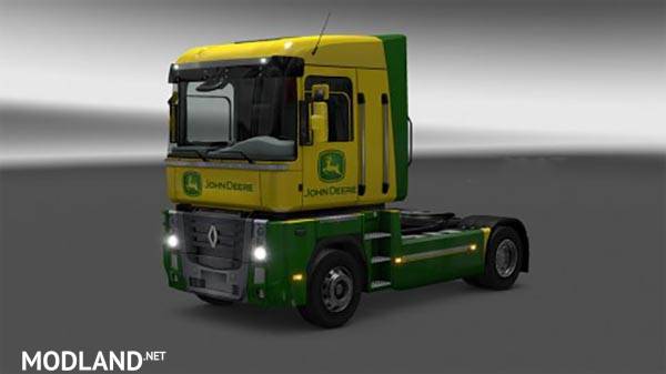 John Deere Magnum skin and trailer