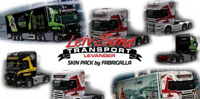 Leiv Sand Skin Pack for RJL’s Scania RS