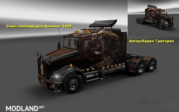 Kenworth T800 Leopard Skin