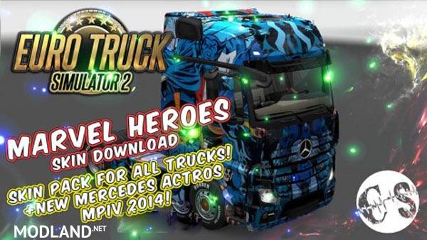 Marvel Heroes Skin Pack for All Trucks