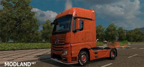 Mercedes Actros 2014 Orange Plastic skin