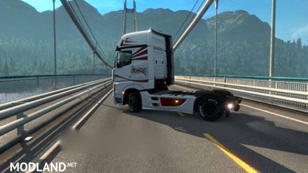 Mercedes Actros 2014 Red Tribal Skin 1.19x