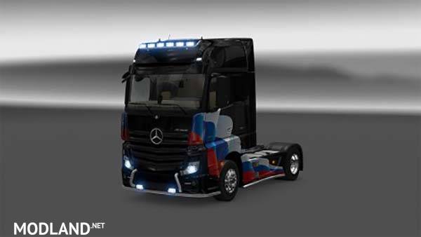 Mercedes Actros MP4 Russia Flag Skin