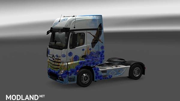 Mercedes Actros MP4 White Russia Skin