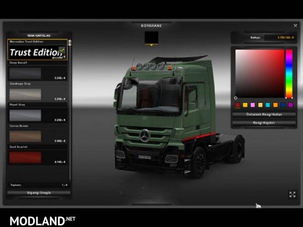Mercedes Actros Trust Editon Skin