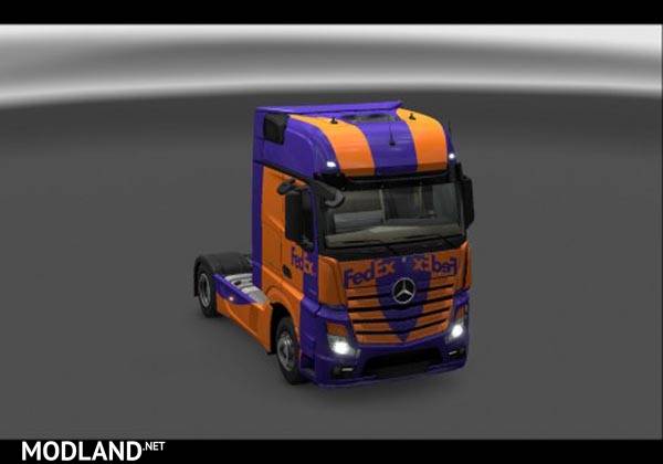 Mercedes New Actros FedEx Skin