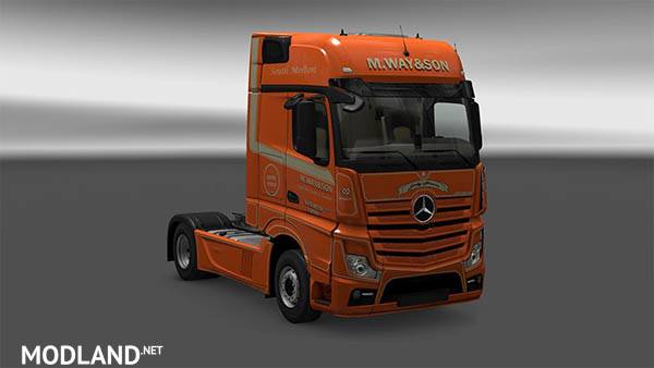 Mersedes New Actros M.Way&Son skin