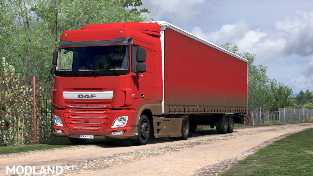 Paintable dirty skin for DAF XF Euro6