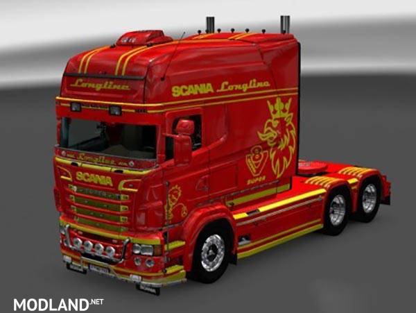 Paintable Stripes Skin for RJL SCANIA R Longline 2.0