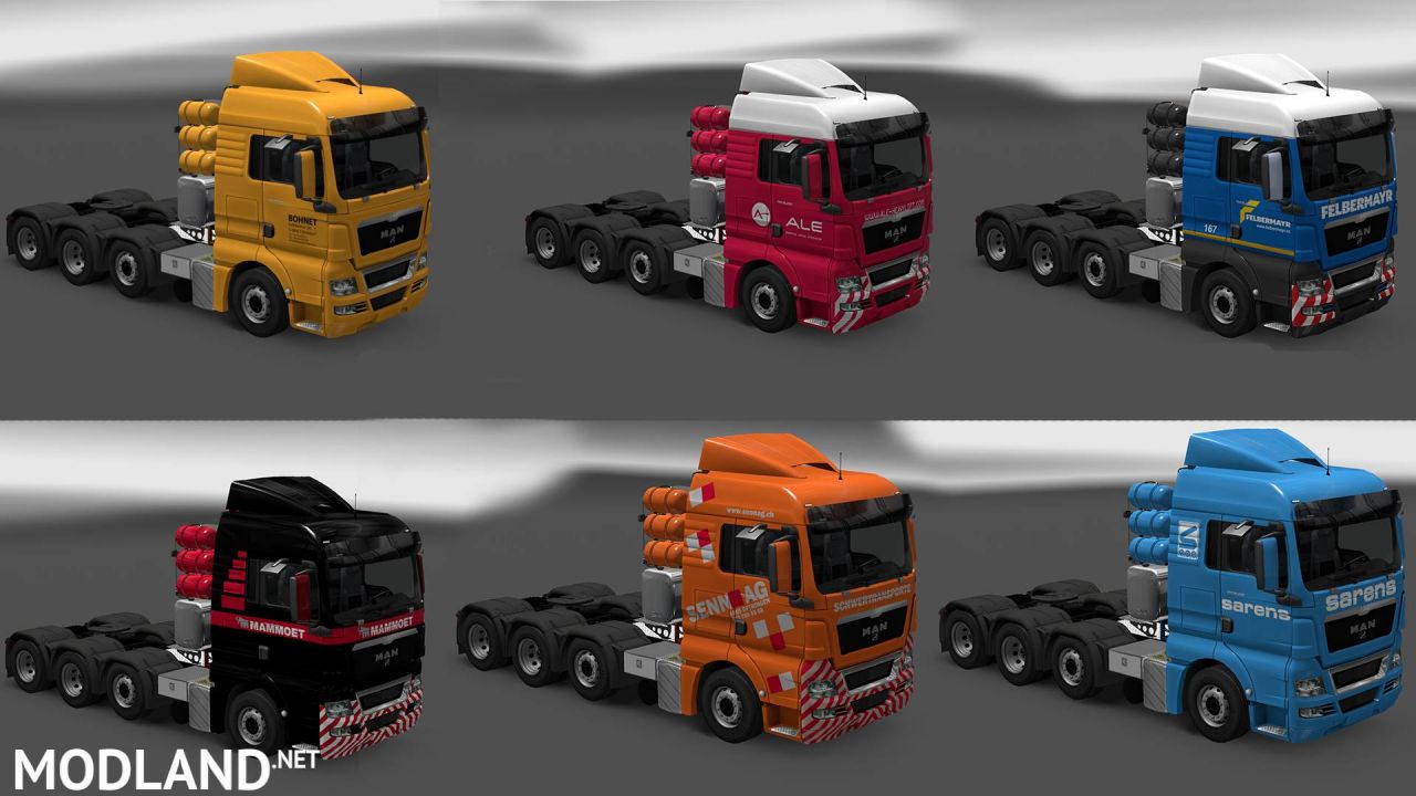 Paintjobs for MAN TGX 2010 by XBS