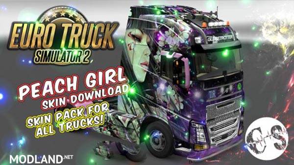 Peach Girl Skin Pack for All Trucks