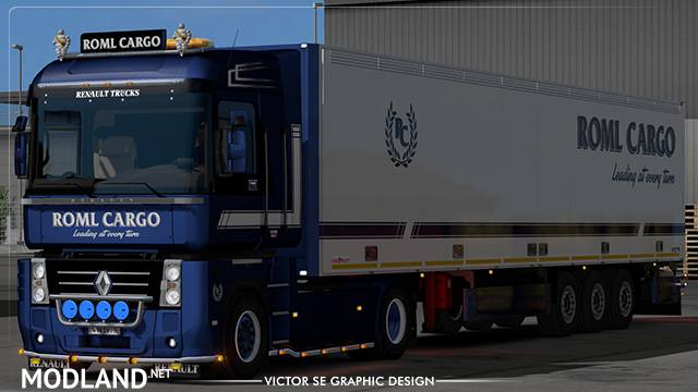 ROML Cargo Renault Magnum and Schmitz S.KO Express Deluxe Edition Skinpack