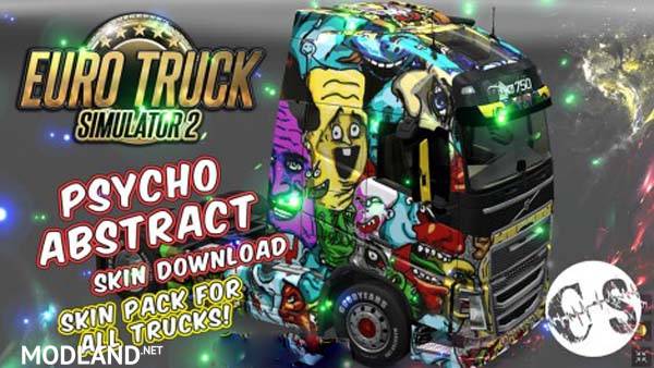 Psycho Abstract Skin Pack for All Trucks