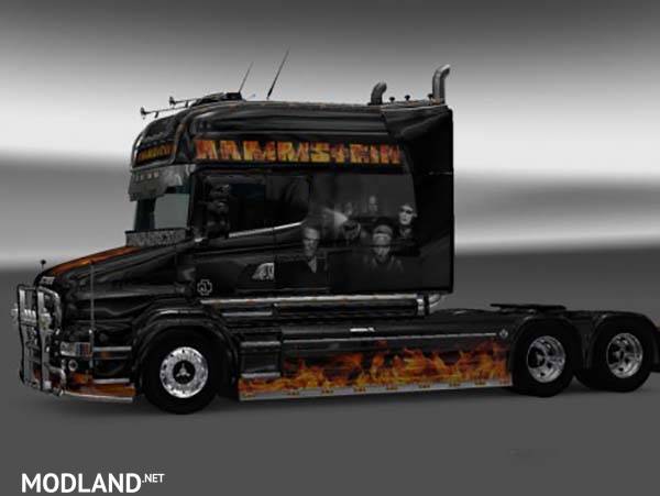 Rammstein Flame Skin for RJL SCANIA T Longline