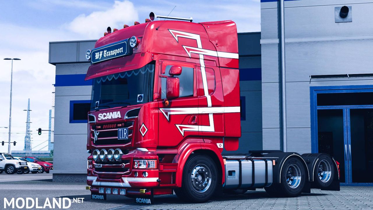 Danish Style Changeable Metallic Skin for Freds Scania 1.37