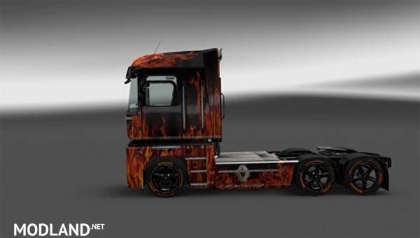 Renault Magnum Fire Skin