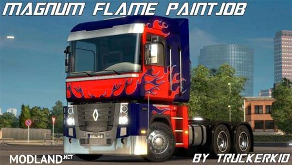 Renault Magnum Flame Paint Job