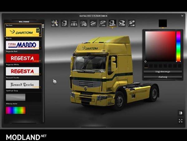 Renault Premium Dartom and Mardo Skins