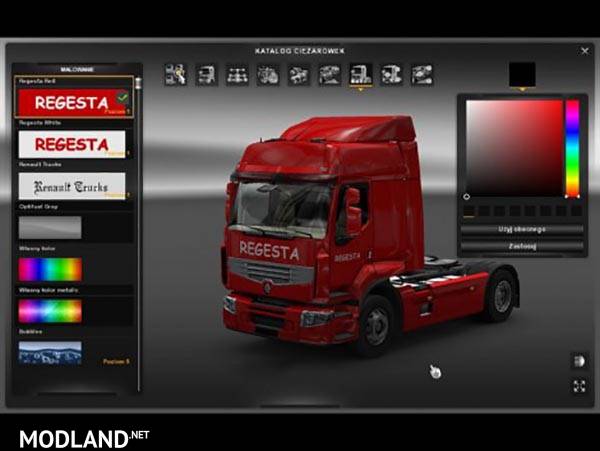 Renault Premium Regesta Skin Pack