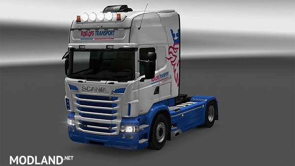 Roelofs Transport skin for Scania RJL Topline
