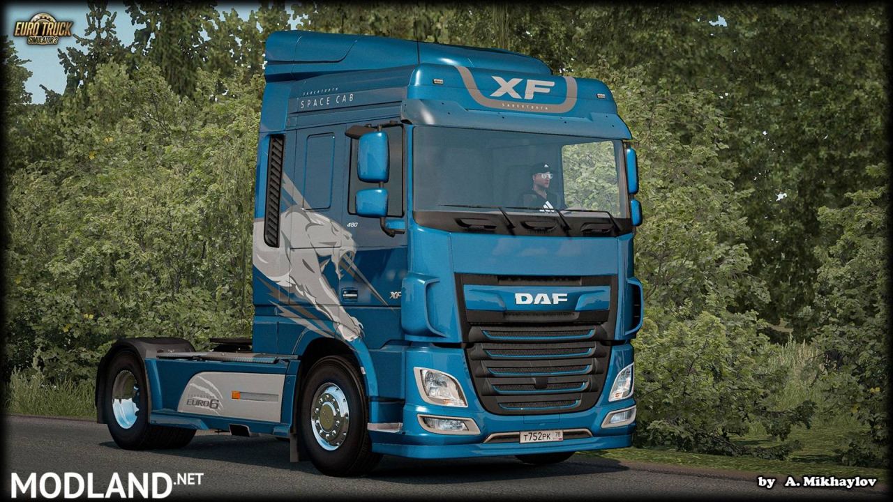DAF XF Euro6 "SABERTOOTH" Multicolor SkinPack