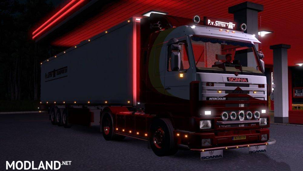 Scania 143m P.Setten skin + trailer
