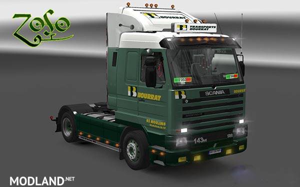 Scania 143m Transports Bourrat Skin