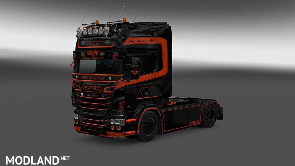 SCANIA BLACK KNIGHT SKIN