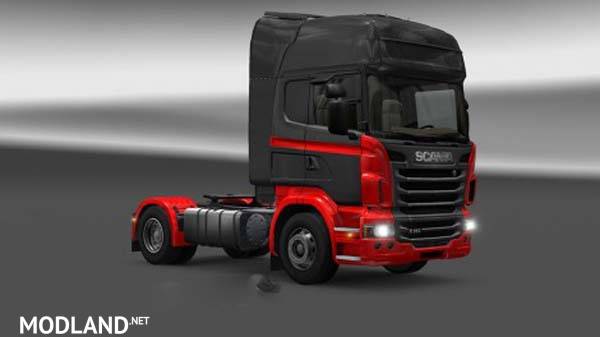 Scania Black Red Skin