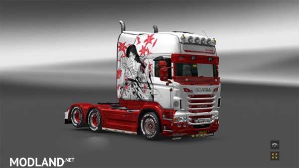 Scania Longline Geisha Skin
